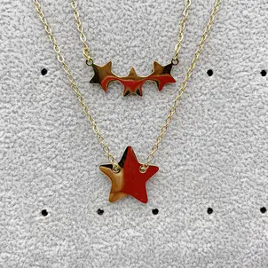 collar de oro de 18k