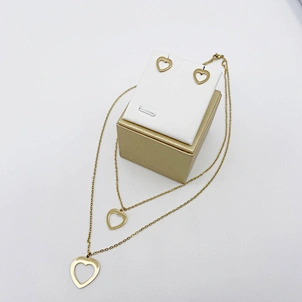 Juego de aretes de eslabones de cadena
