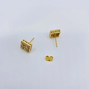 platinum plated earrings cubic zirconia