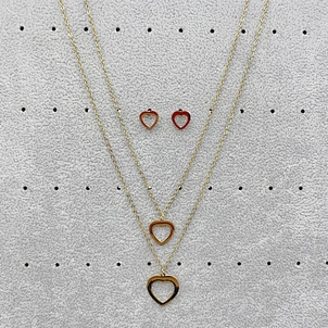 Juego de aretes de eslabones de cadena