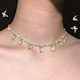 collar de oro blanco