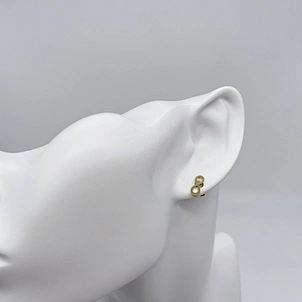 Conjunto de joyas de círculo chapado en oro