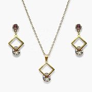 conjunto de joyas de acero inoxidable