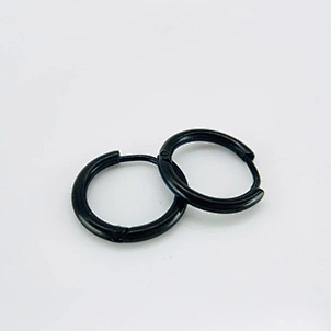 pendiente de aros de oro
