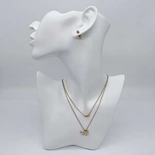 conjunto de joyas de acero inoxidable