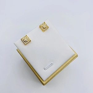 platinum plated earrings cubic zirconia