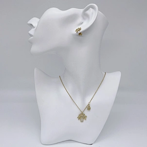 brazilian gold plated jewelry 18k set