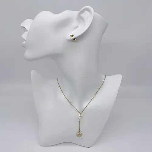 Colorful Alloy Necklace Earring set de joyas