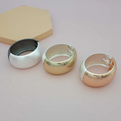 18K Gold Plated Engraved Bangles