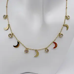 conjunto de joyas de oro de 18k