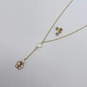 Colorful Alloy Necklace Earring set de joyas