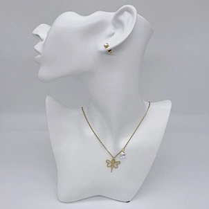 Traje de joyería para niñas collar pendiente conjunto