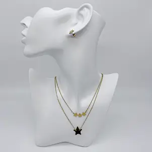 collar de oro de 18k