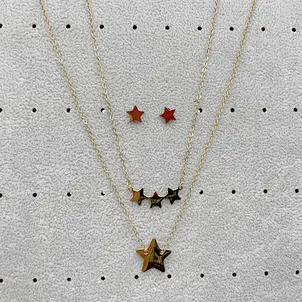 collar de oro de 18k