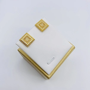 platinum plated earrings cubic zirconia