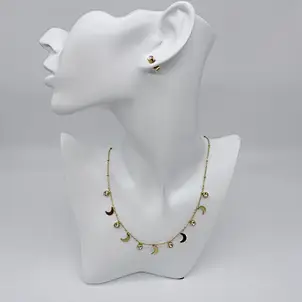 conjunto de joyas de oro de 18k
