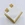 zircon steel stud earrings
