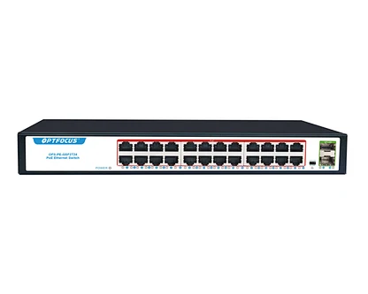 Best POE Switch 24 Port 100M CCTV IP Camera POE Switch with Uplink Gigabit SFP Port 24 Ports POE switch