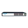 Factory OEM/ODM 18Port Ethernet Fiber Switch 16*10/100/1000mbps POE port,2*1000mbps RJ45 UP-Link Port