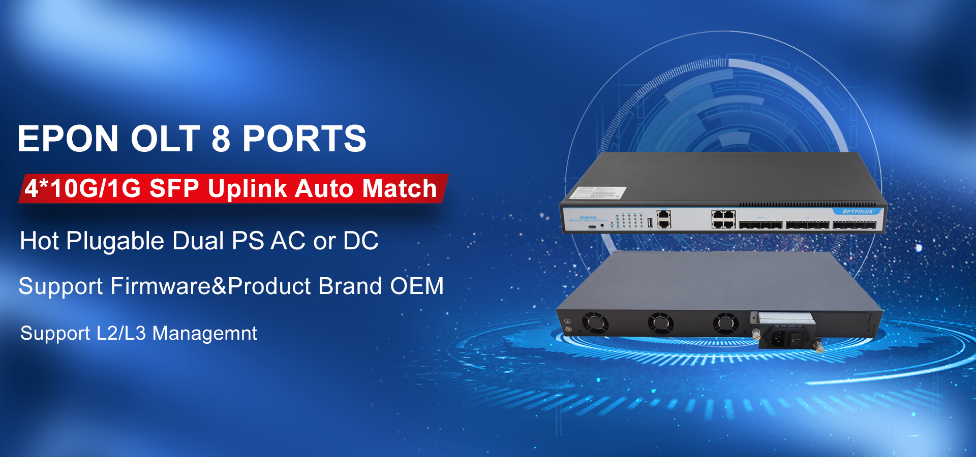 New products-8 ports epon olt