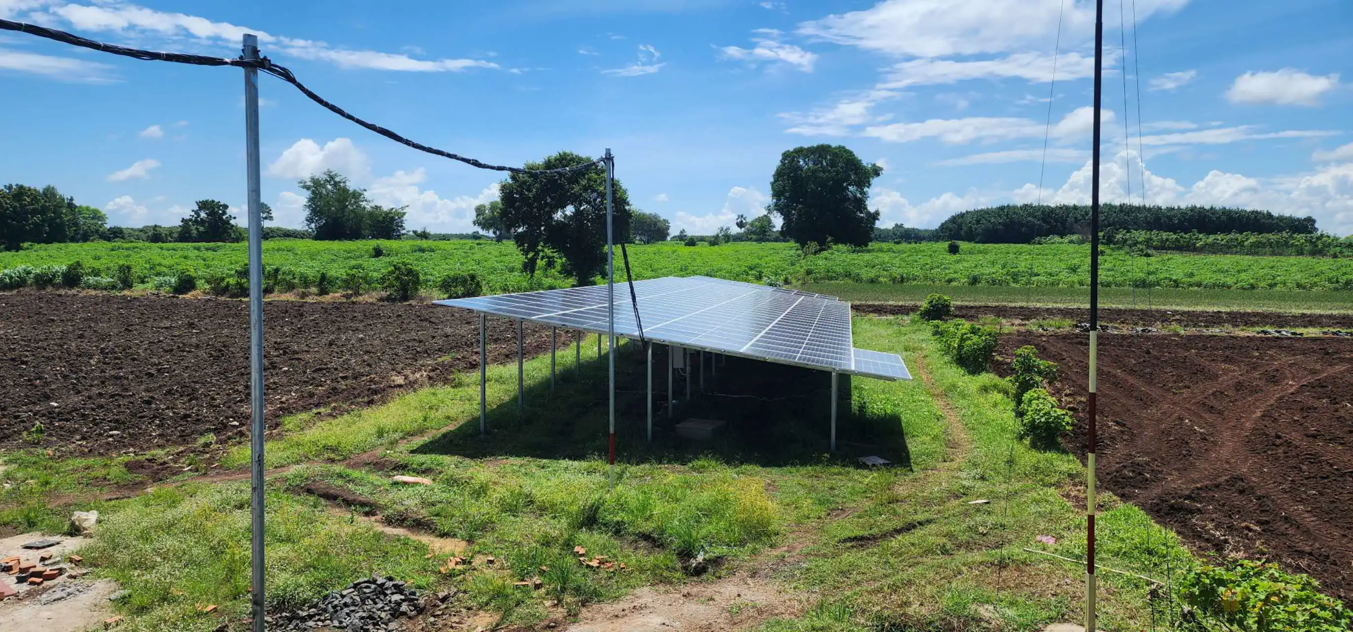 AC/DC switch solar water pump controller in agriculture irrigation