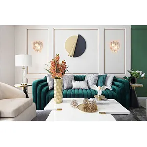 Beauty Line Texture Glass Leaves Wall Lamp