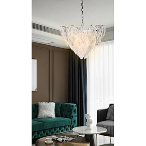 Luxury Modern Leaves Glass Chandelier