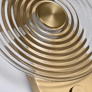 Modern Forms LED Dimmable Circular Ripple Glass Wall Lamp Indoor Wall Sconce