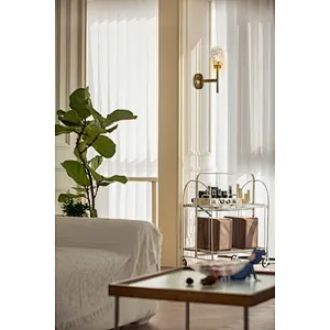 Single Head Solid Wall Lamp Clear Irregular Crystal Glass Wall Sconce