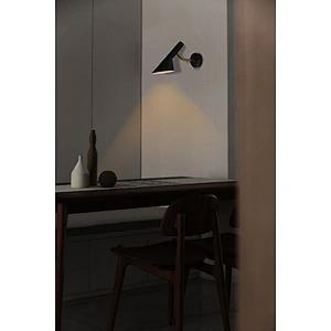 Modern style swing simple black Aluminum Cone Slanted Shade Sconce Wall reading Lamp
