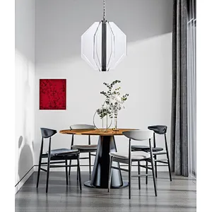 LED Octagonal acrylic hanging restaurant pendant lamp for dining room