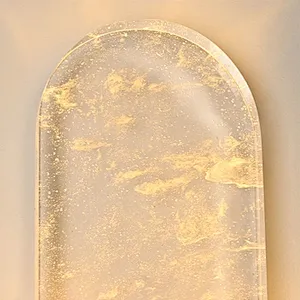 LED light source concise smelting crystal glass wall lamp
