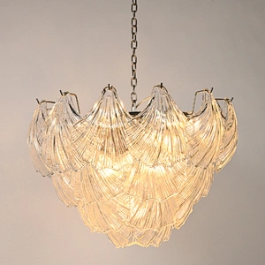 Shell glass pendant light chandelier for living room bedroom dining room