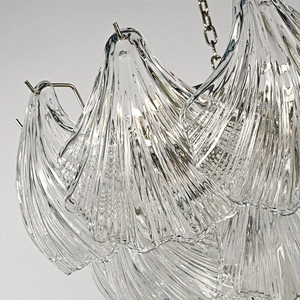 Shell glass pendant light chandelier for living room bedroom dining room