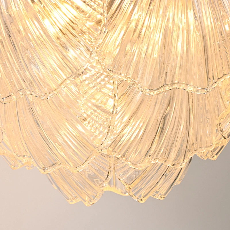 Shell glass pendant light chandelier for living room bedroom dining room