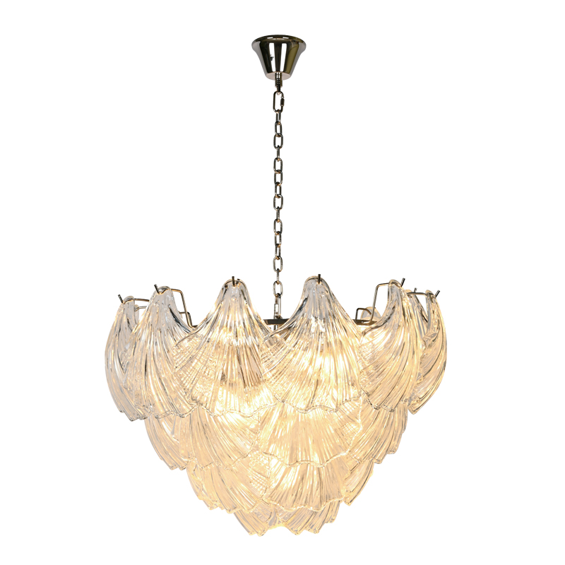Shell glass pendant light chandelier for living room bedroom dining room