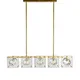 glass crystal pendant light