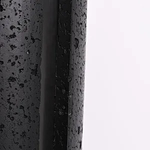 Unique design antique bronze finish natural travertine stone desk table lamp with fabric lampshade for living room bedroom