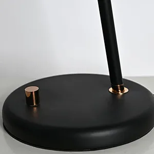 Modern style dimmable bronze finish hanging melon milky glass ball table lamp