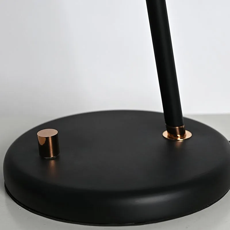 Modern style dimmable bronze finish hanging melon milky glass ball table lamp