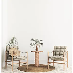 FRP column natural travertine stone corner table