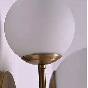 Modern style fruited melons milky glass ball wall lamp