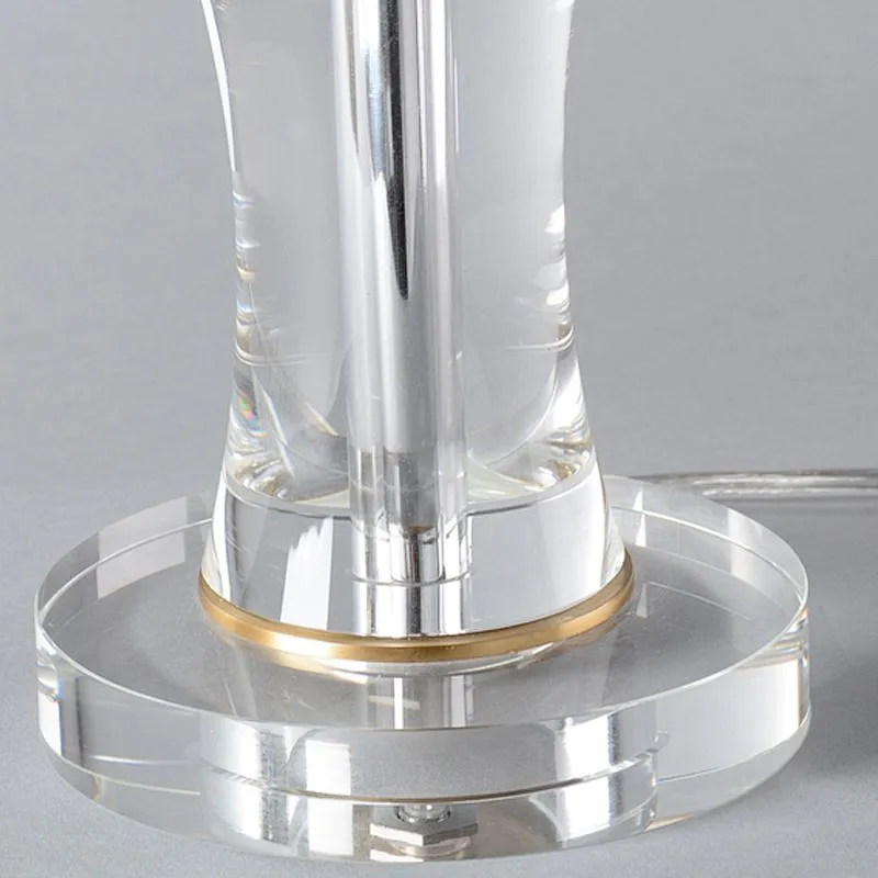 Clear Crystal glass Brass Bamboo Pole desk Table Lamp for Home Décor livingroom bedroom
