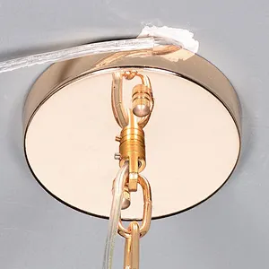 Modern dandelion crystal glass gold spherical pendant chandelier for living room