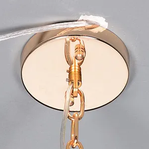 Modern dandelion crystal glass gold spherical pendant chandelier for restaurant