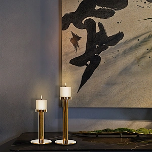 Classic Simple steel candlestick for dining table porch table bar