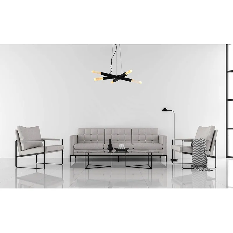Modern Minimalist Combination Bronze Finish Natural Selenite Stone Hanging Lights Restaurant Pendant Lights