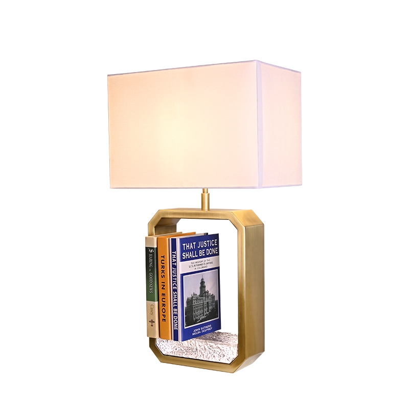 Rectangular bookstand table lamp for desk lamp, bedside lamp, rest area