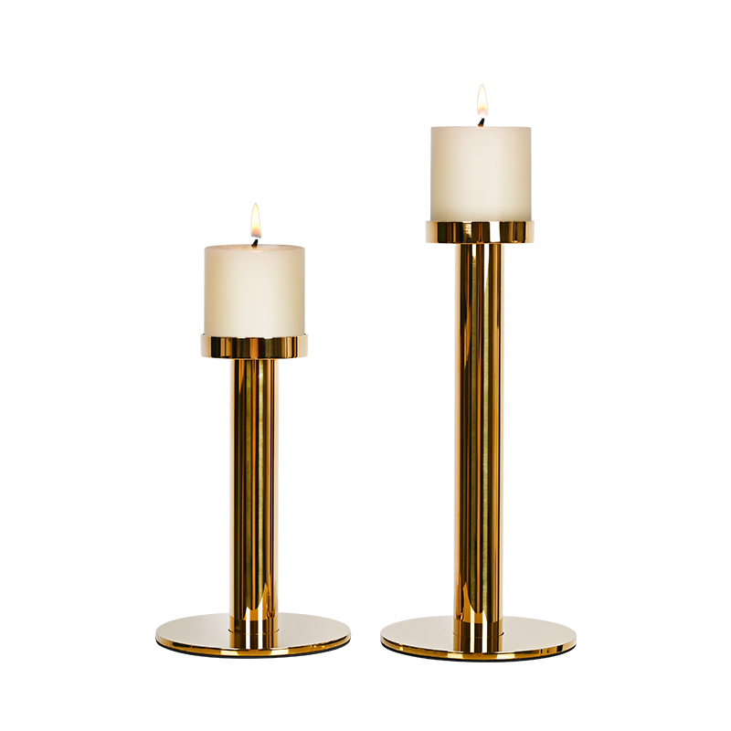 Classic Simple steel candlestick for dining table porch table bar