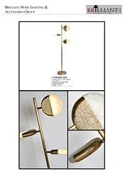 antique brass hand dyeing finish floor lamp